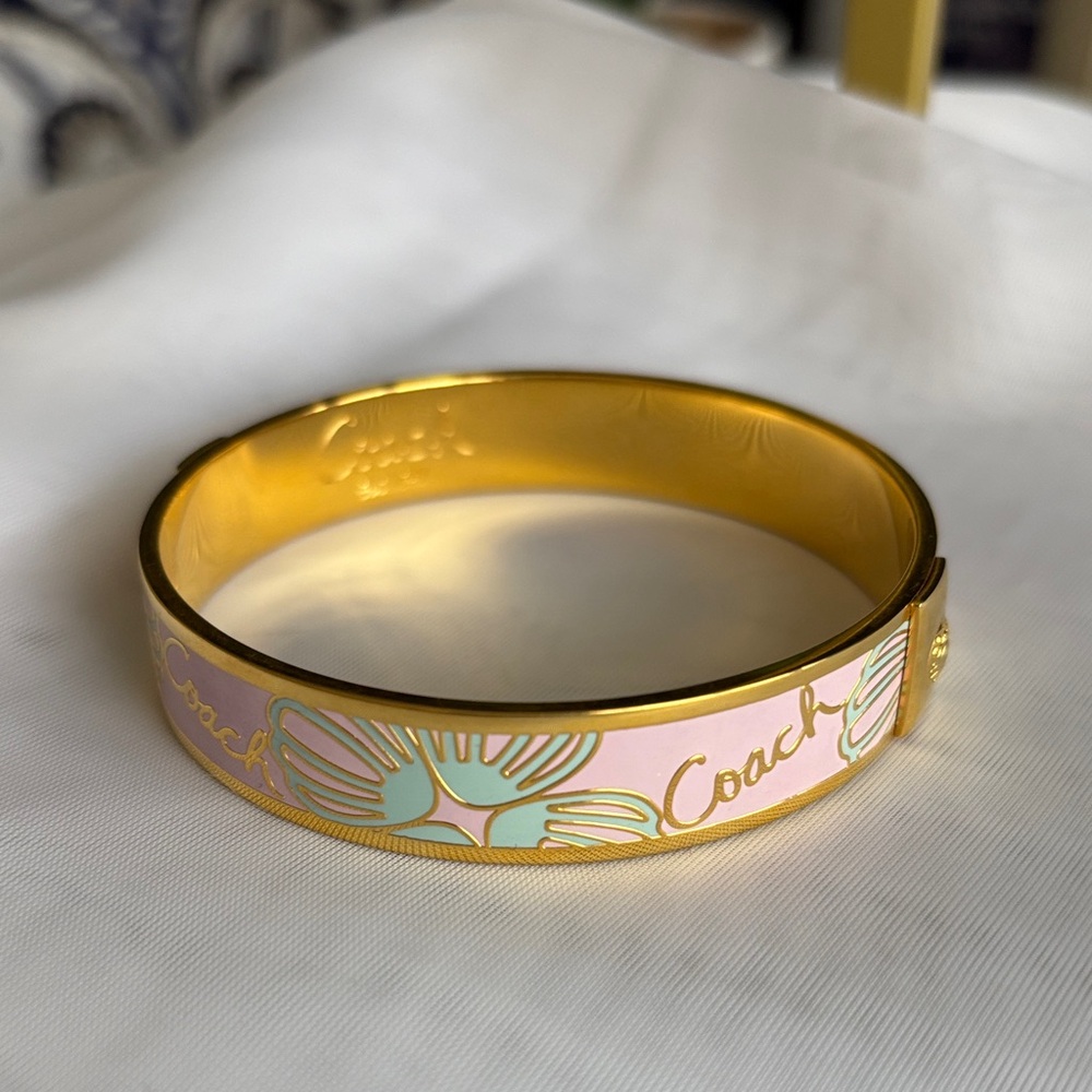 Coach Enamel Bangle Bracelet - Picture 5 of 7